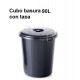 CUBO BASURA INDUSTRIAL NEGRO 90 L