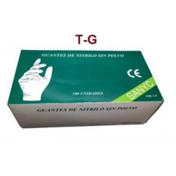 GUANTES NITRILO  SANYC  T-G 100UNID