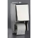 PORTA HIGIENICOS DOBLE TAPA INOX