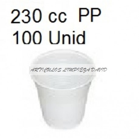 VASO BLANCO 230CC PP 100U