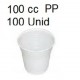 VASO BLANCO 100 CC PP 100UNID