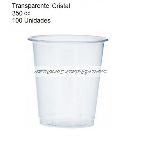 VASO TRANSPARENTE 350 CC PAQ 100U CERVEZA