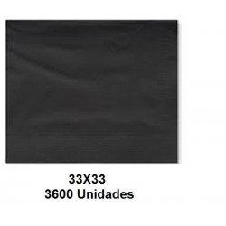 SERVILLETAS CAJA TISSUE 33*33 2C NEGRA 3600UNID