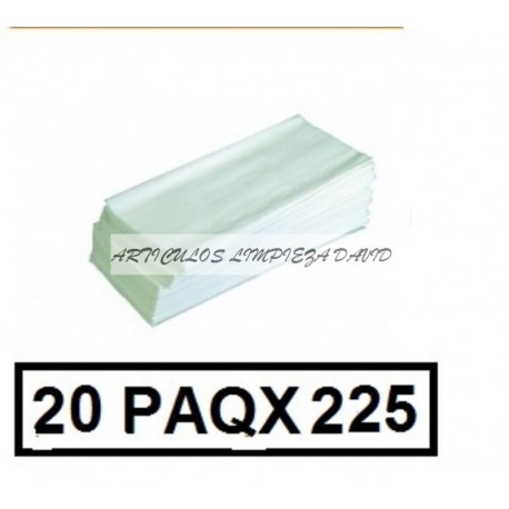 TOALLETAS WC Z-Z 2C  P225 CAJA 20P