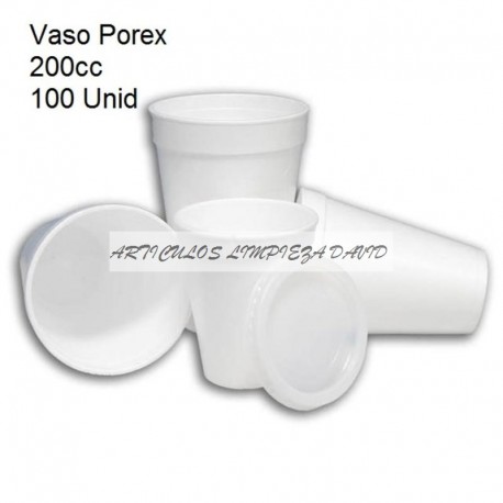 VASO POREX 200CC 100U