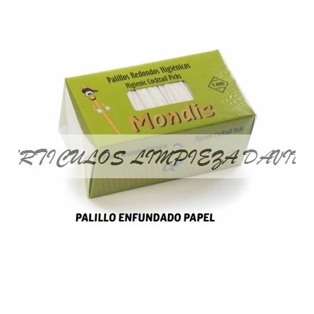 PALILLOS ENFUNDADO PAPEL MONDIS 1000U