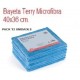 BAYETAS TERRY MICROFIBRA 36*40  AZUL 12 UNIDADES