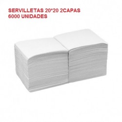 SERVILLETAS CAJA TISSUE  20*20 2C NEGRO 6000U