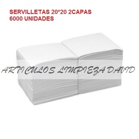 SERVILLETAS CAJA TISSUE  20*20 2C NEGRO 6000U