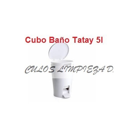 CUBO PEDAL BAÑO BLANCO DIABOLO 5 L TATAY