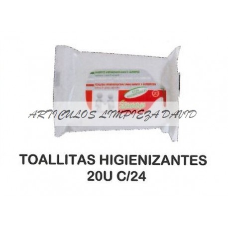 TOALLITAS HIGIENIZANTES 20U C/24